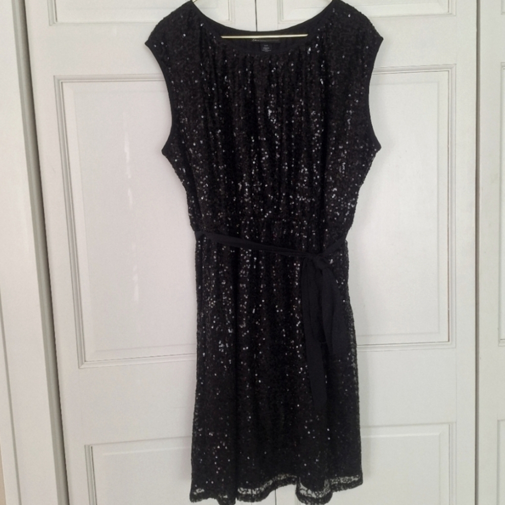 Lane Bryant sequin sleeveless dress